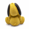 FOFOS Latex Bi Dog Shaped Squeaker Dog Toy Back Side Close View