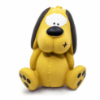 FOFOS Latex Bi Dog Shaped Squeaker Dog Toy Close View