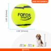 FOFOS Sports Fetch Ball Dog Squeaker Toy Size Measurement