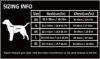 Barkbutler x Truelove Dog Harness Size Chart