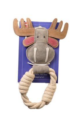 Front View of Deer Shaped Dog Toy