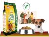 Vegetarian Dog Food in the bowl with Dog