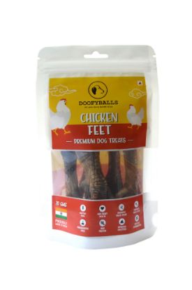 Natural Dog Treat Made From Dried Chicken Feet 