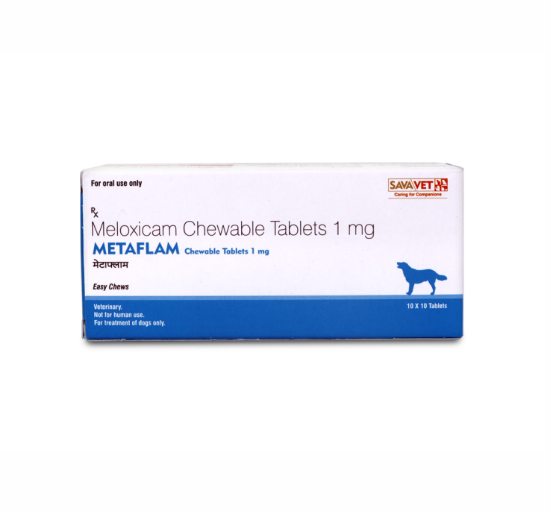 METAFLAM 1MG MELOXICAM Chewable Tablets For Effective Pain Relief in Pets
