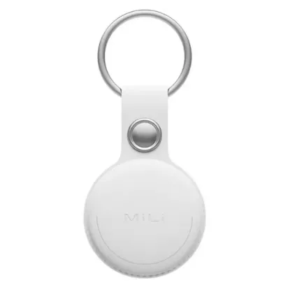 White colour Mitag with Keychain