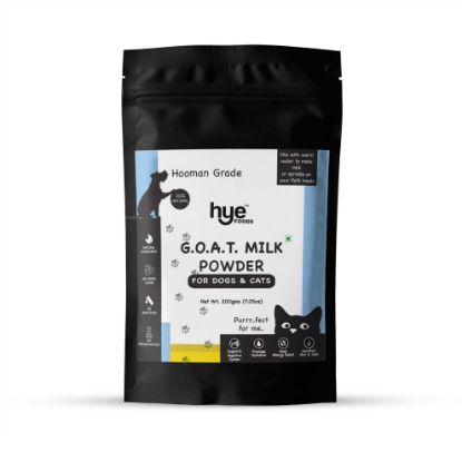 Front side view of HYE FOODS Goat Milk 200 gm packet