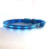 Blue colour Nylon LED Safety Dog Collar