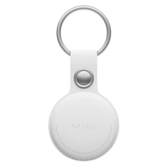 White colour Mitag with Keychain