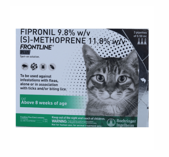 FRONTLINE PLUS CATS FRONT