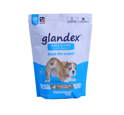 GLANDEX 30 CHEWS - 18 %	front 