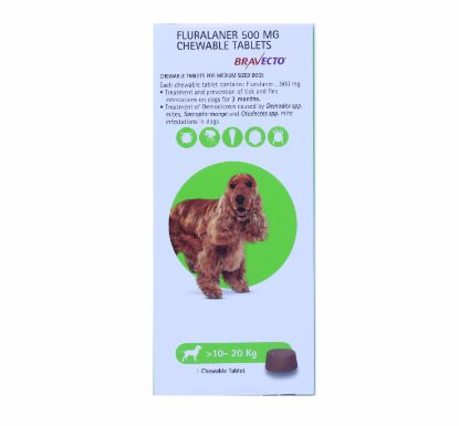 BRAVECTO 500MG 10-20KG