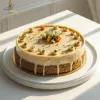 1 Kg Chicken Cake in White Plate