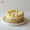 1 Kg Banana Cake For Pet in White Plate