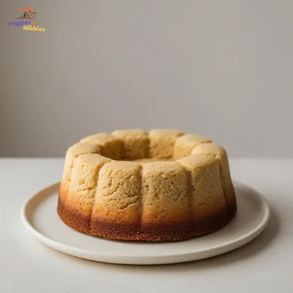 Bento Style Banana Cake For Pet in White Plate