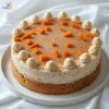 Pet Chicken & Carrot Cake 1 Kg in White Plate