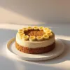Pet Peanut Butter & Banana Cake 0.5 Kg in White Plate